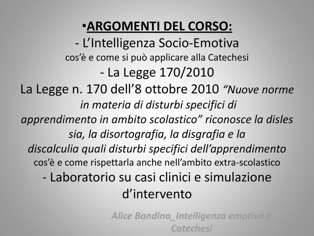 Alice Bandino_Intelligenza emotiva e Catechesi