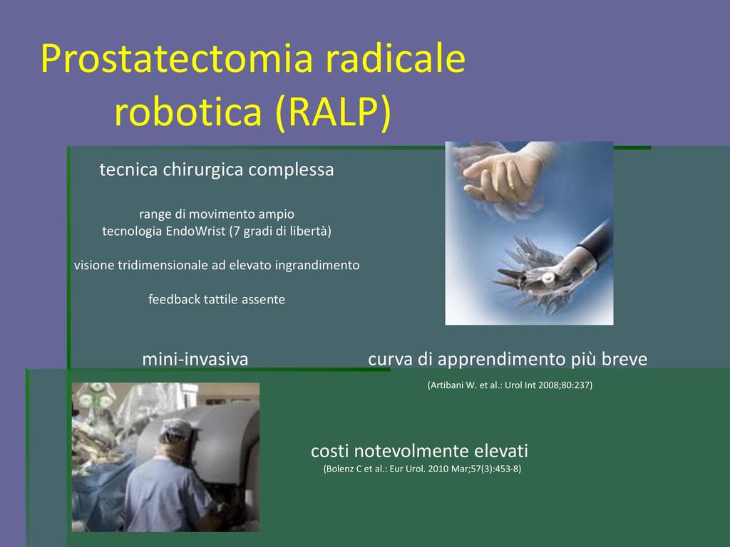 prostatectomia radicale laparoscopica transperitoneale
