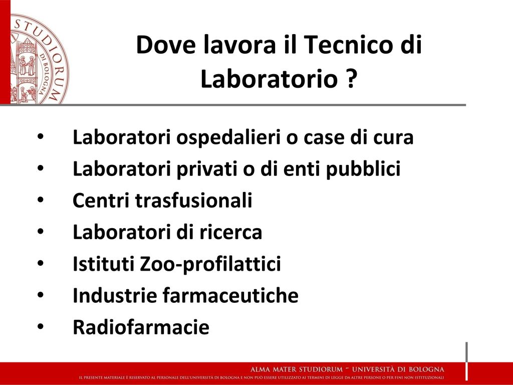 Universita Degli Studi Di Bologna Scuola Di Medicina E Chirurgia Corso Di Laurea In Tecniche Di Laboratorio Biomedico Prof Gianandrea Pasquinelli Ppt Scaricare