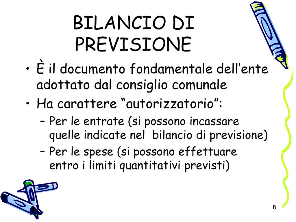 BILANCIO DI PREVISIONE