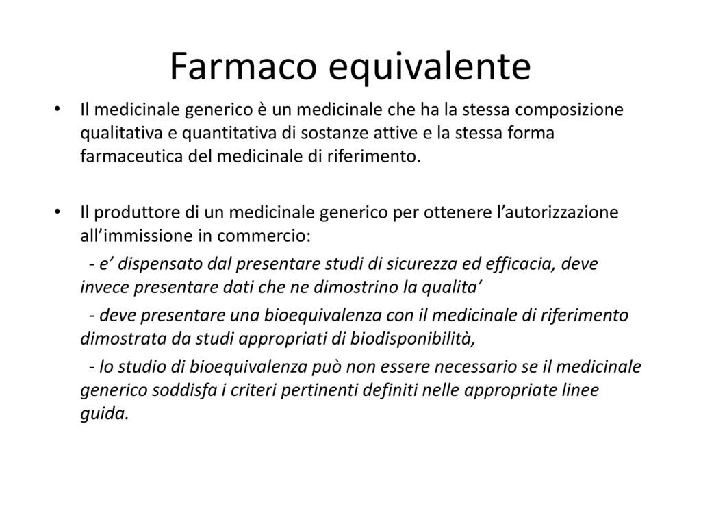 il farmaco generico gianluig poli ppt scaricare