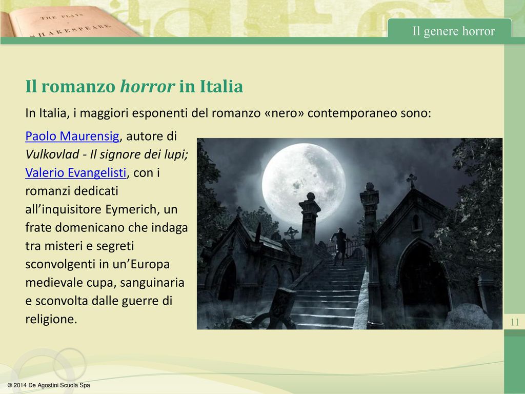 Il romanzo horror in Italia
