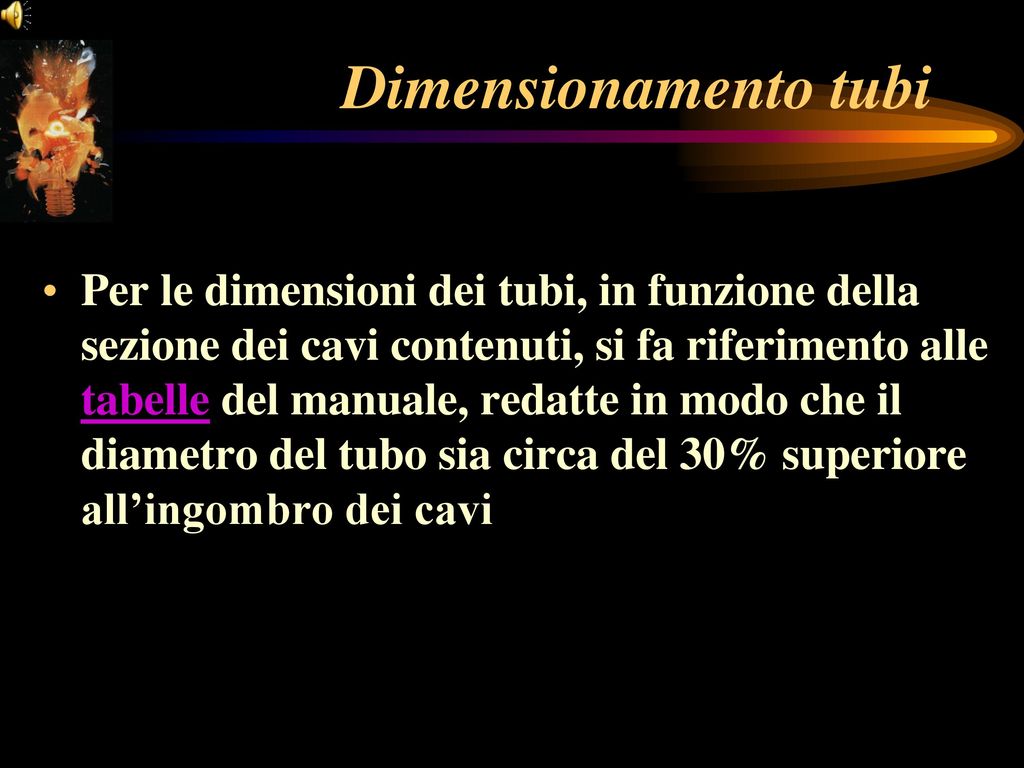 Dimensionamento tubi