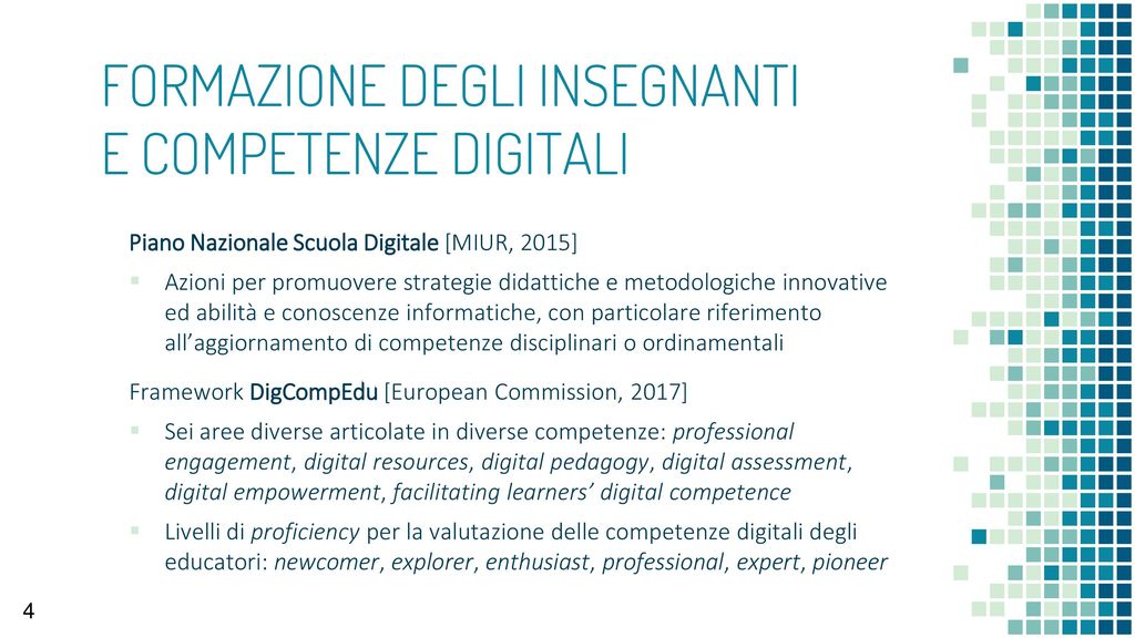 Formazione Degli Insegnanti E Competenze Digitali - Ppt Scaricare