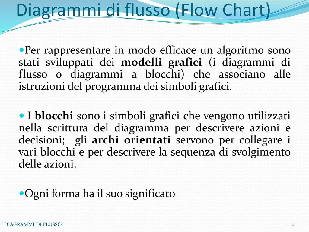 I Diagrammi Di Flusso Vantaggi E Svantaggi Ppt Scaricare