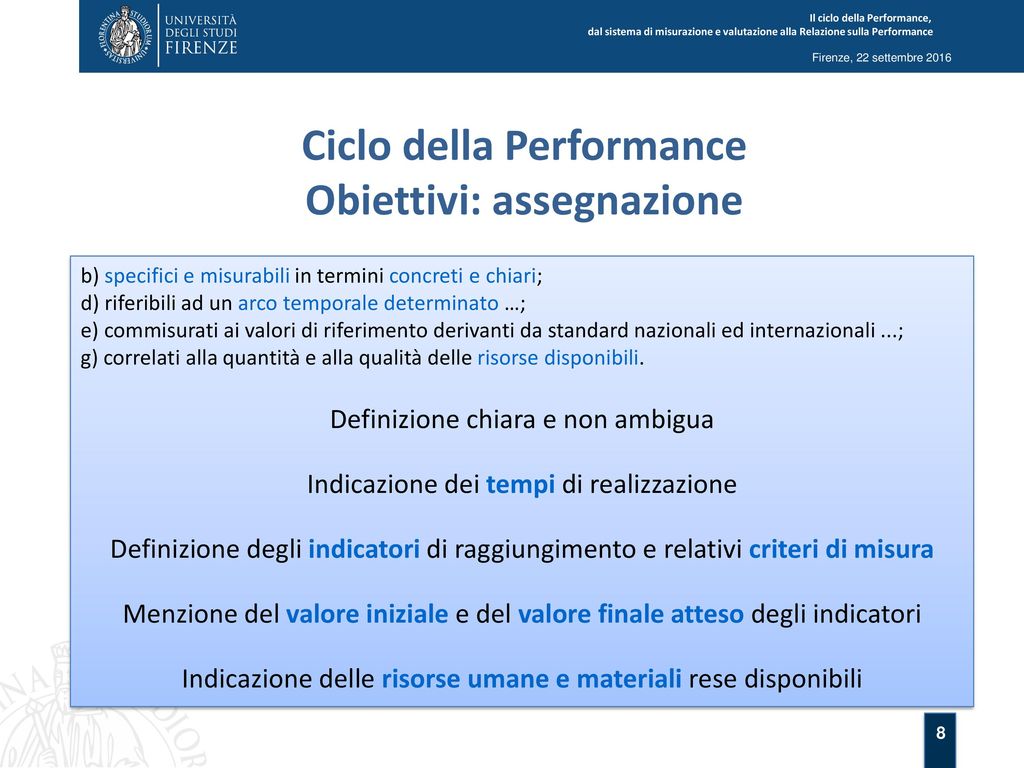 Il Ciclo Della Performance, - Ppt Scaricare