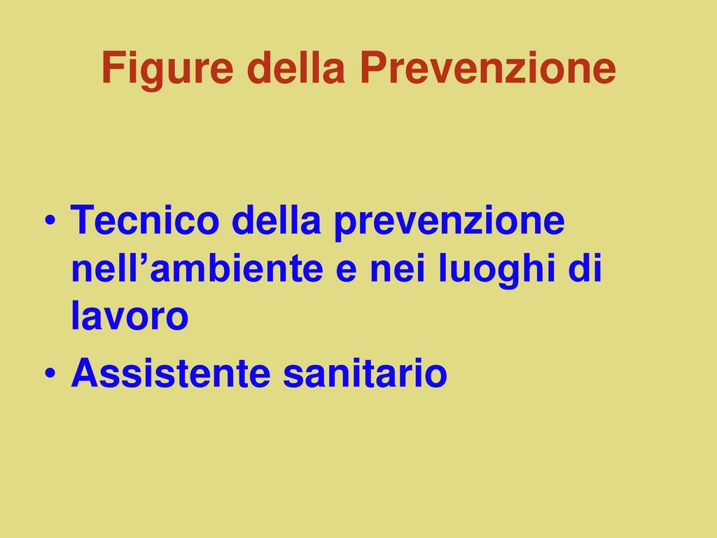 Figure della Prevenzione