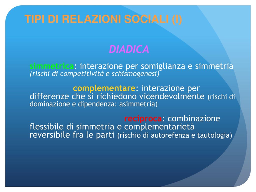 La Relazione Sociale Il Mattone Fondamentale Della Vita Sociale Ppt