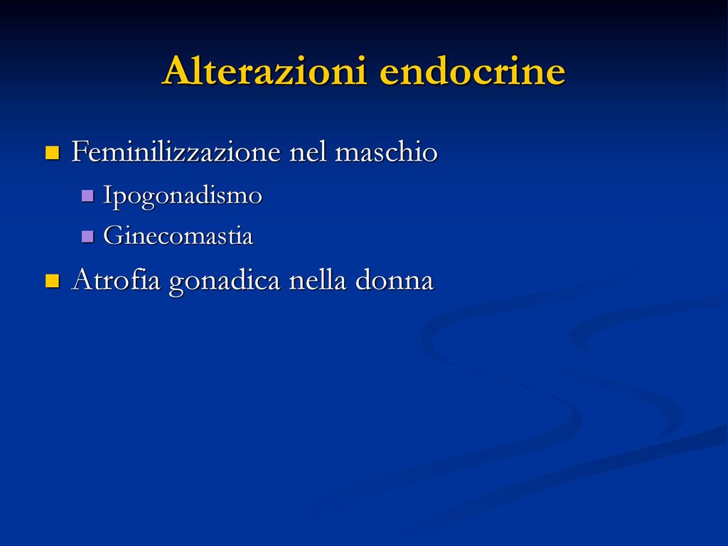 Alterazioni endocrine
