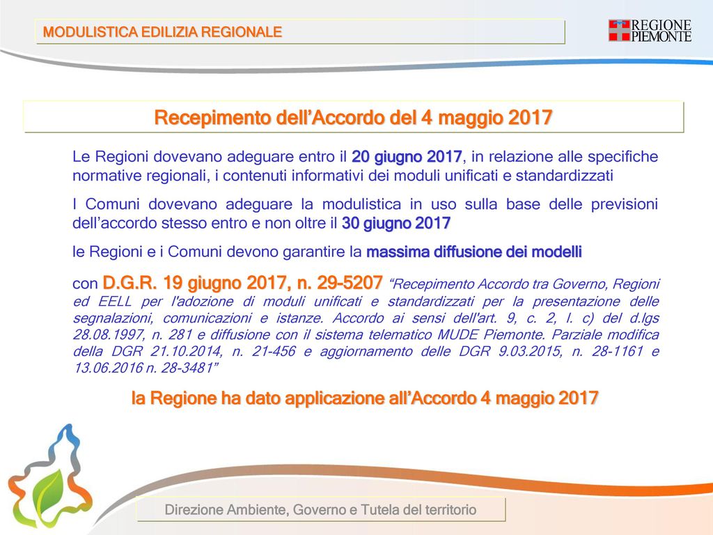 La Nuova Modulistica Nazionale Per L’edilizia: - Ppt Scaricare