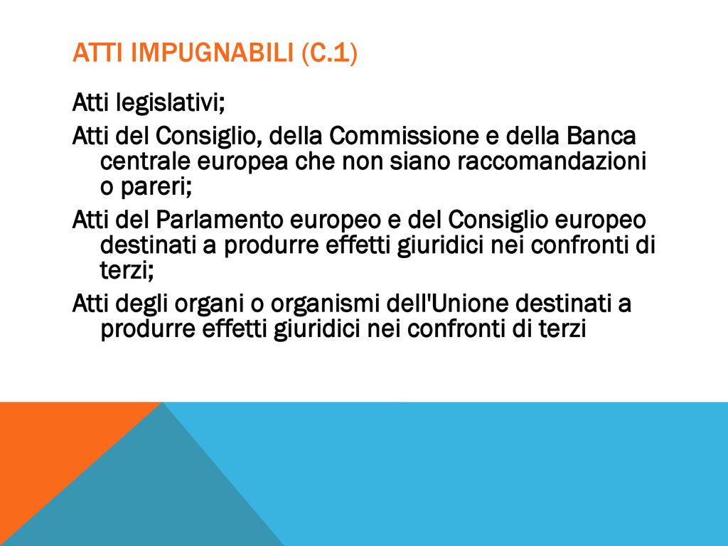 DIRITTO DELL’UNIONE EUROPEA Il Ricorso Per Annullamento - Ppt Scaricare