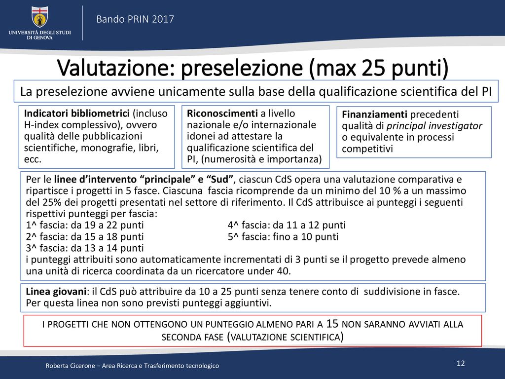 Bando PRIN 2017 D.M Del 27/12/2017 Data 29/01/ Ppt Scaricare