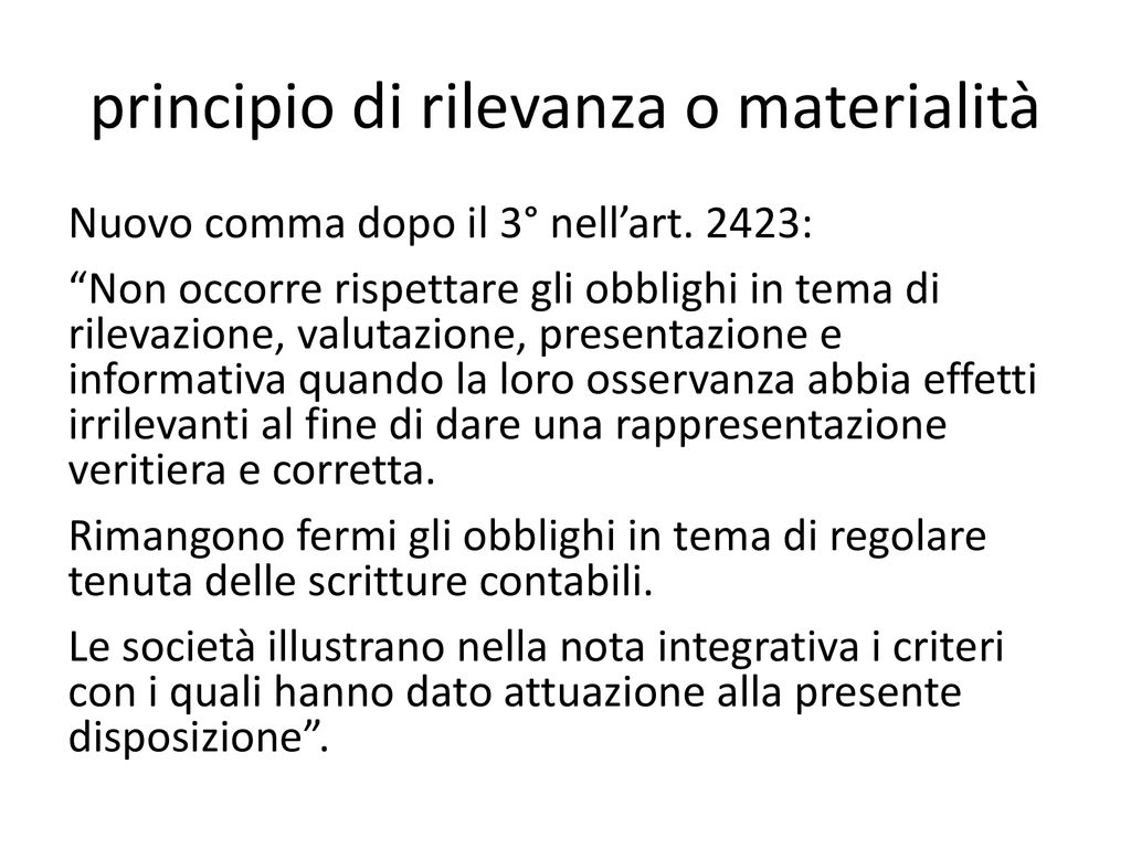 Riflessi Sui Principi Contabili OIC Dopo La DIRETTIVA 2013/34/UE - Ppt ...