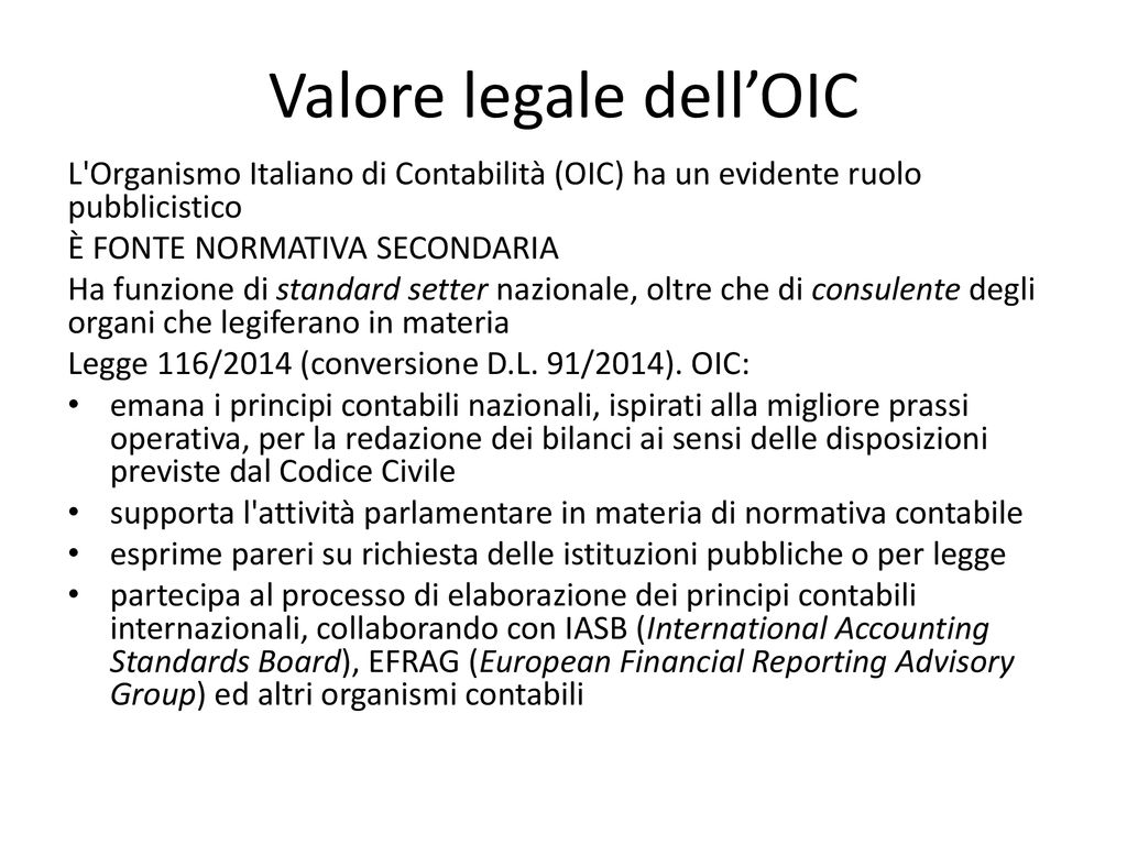 Riflessi Sui Principi Contabili OIC Dopo La DIRETTIVA 2013/34/UE - Ppt ...