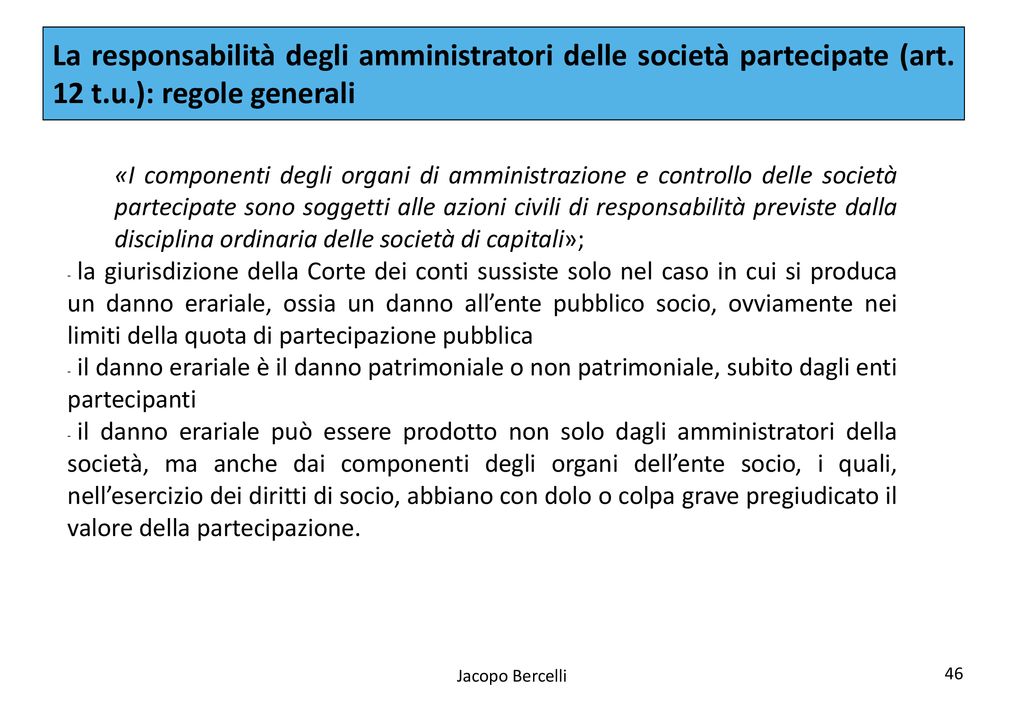 Le Società A Partecipazione Pubblica Nel Nuovo Testo Unico - Ppt Scaricare