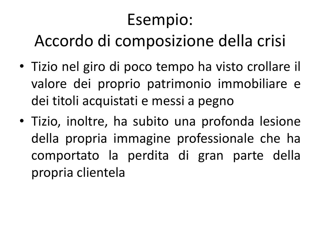 Legge 03/2012 Procedimenti Di Composizione Della Crisi Da ...