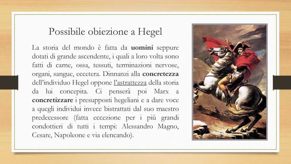 Possibile obiezione a Hegel