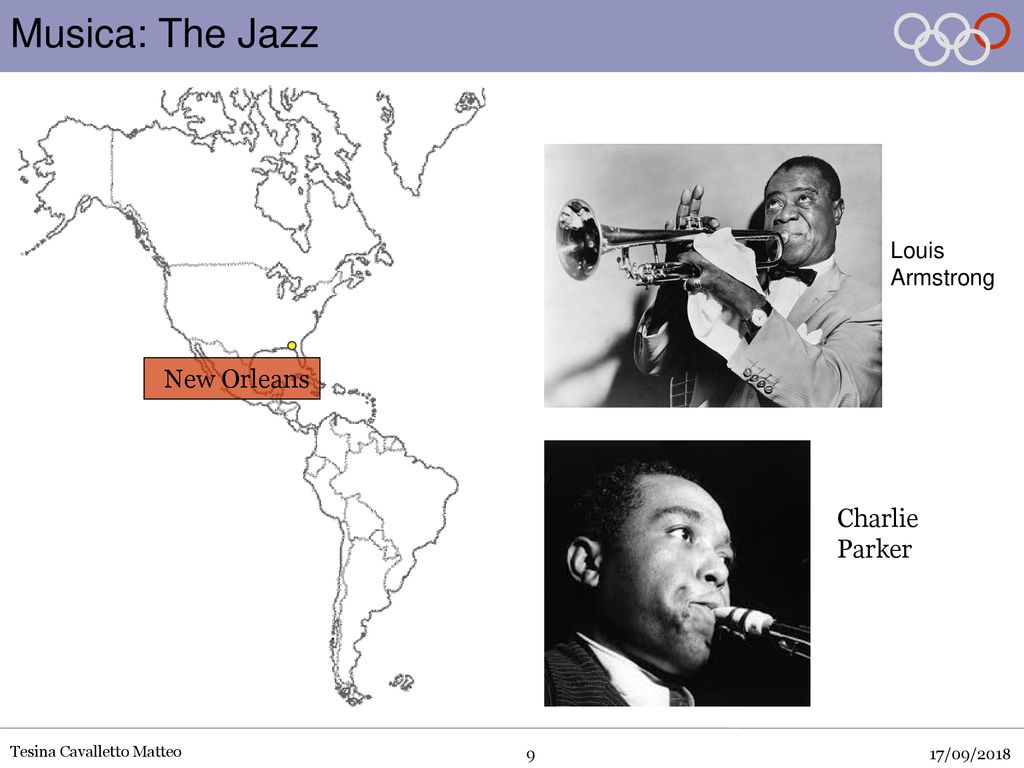 Musica: The Jazz New Orleans Charlie Parker Louis Armstrong 17/09/2018