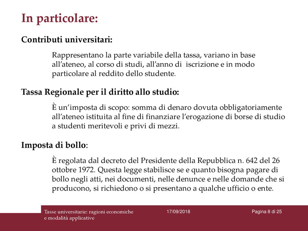 Tasse Universitarie: Ragioni Economiche E Modalità Applicative - Ppt ...