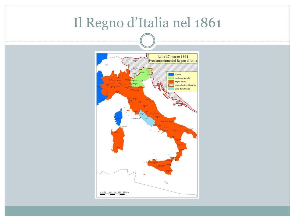Il Regno d’Italia nel 1861