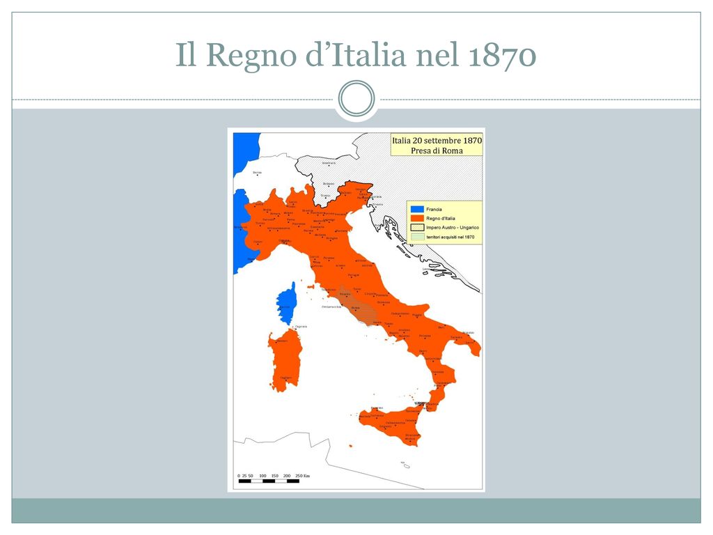 Il Regno d’Italia nel 1870