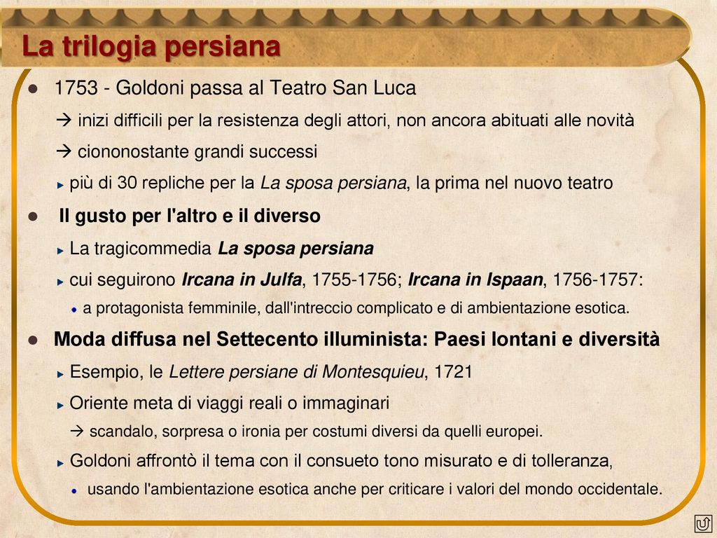 La trilogia persiana Goldoni passa al Teatro San Luca