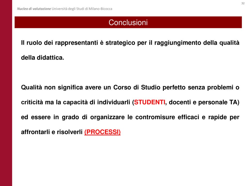 Il Ruolo Dello Studente Nei Processi Di Assicurazione Della Qualità ...