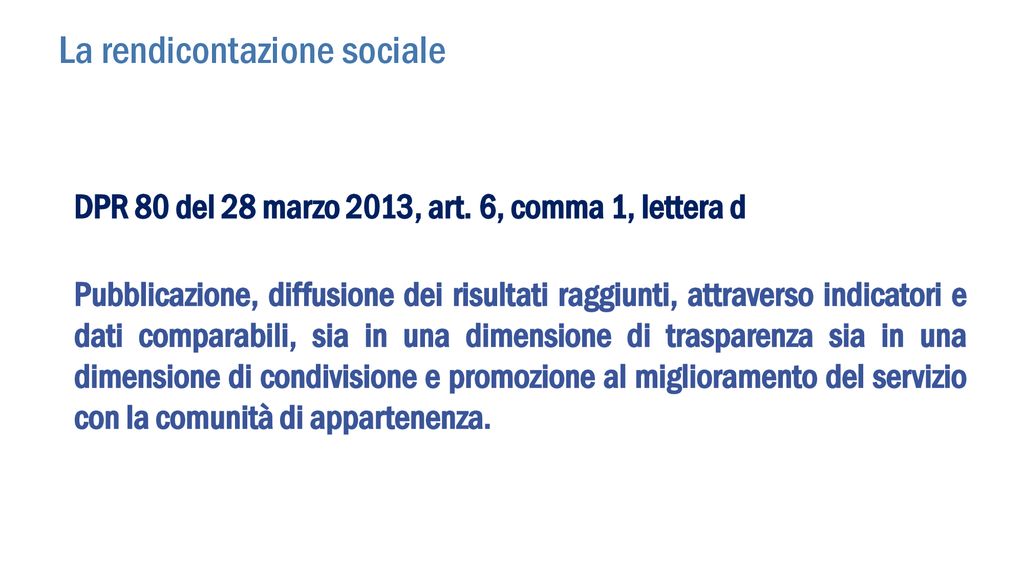 Del Sistema Nazionale Di Valutazione - Ppt Scaricare