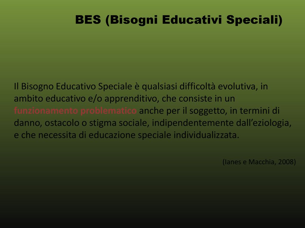 BES (Bisogni Educativi Speciali)