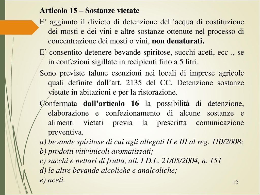 Del Testo Unico Del Vino (legge 238/2016) E Le Disposizioni Attuative ...