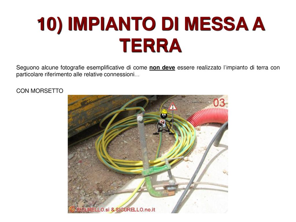 10) IMPIANTO DI MESSA A TERRA