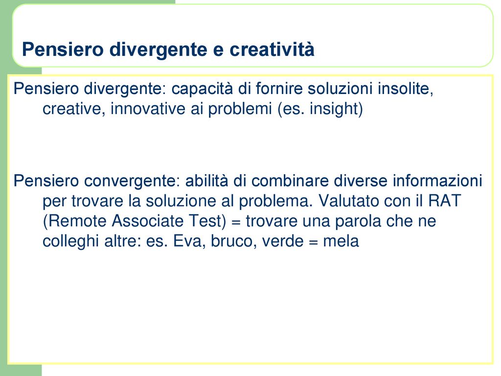 Pensiero E Intelligenza - Ppt Scaricare