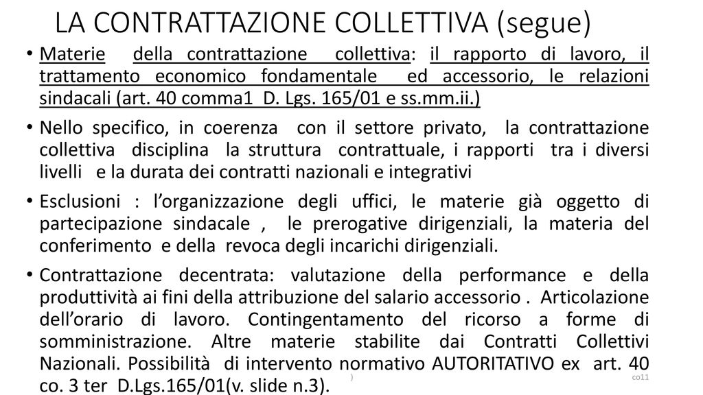 IL PUBBLICO IMPIEGO E IL LAVORO PRIVATO - Ppt Scaricare