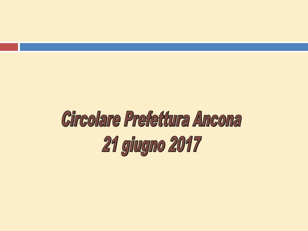 Circolare Prefettura Ancona