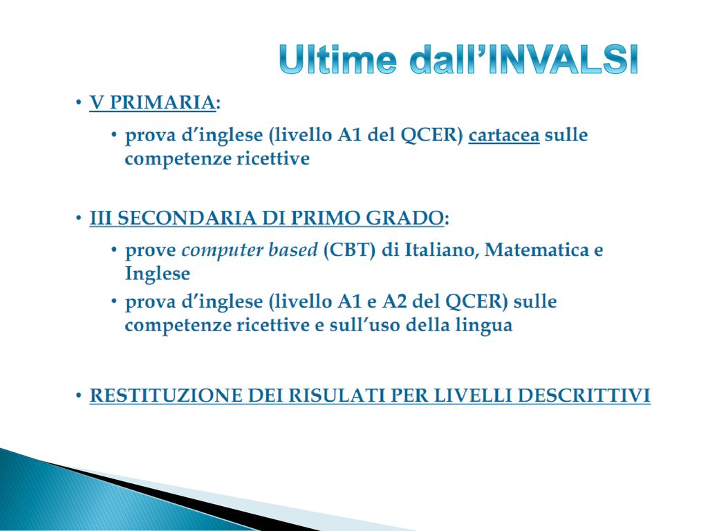 RESTITUZIONE DATI RILEVAZIONE - Ppt Scaricare