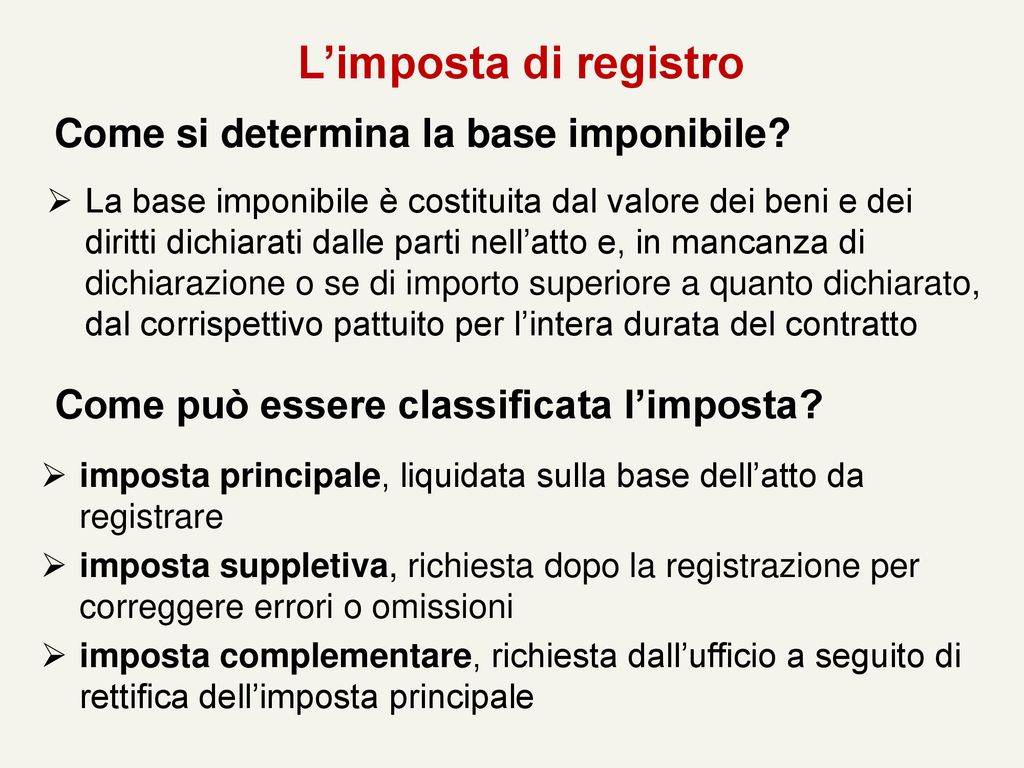 LE ALTRE IMPOSTE INDIRETTE - Ppt Scaricare