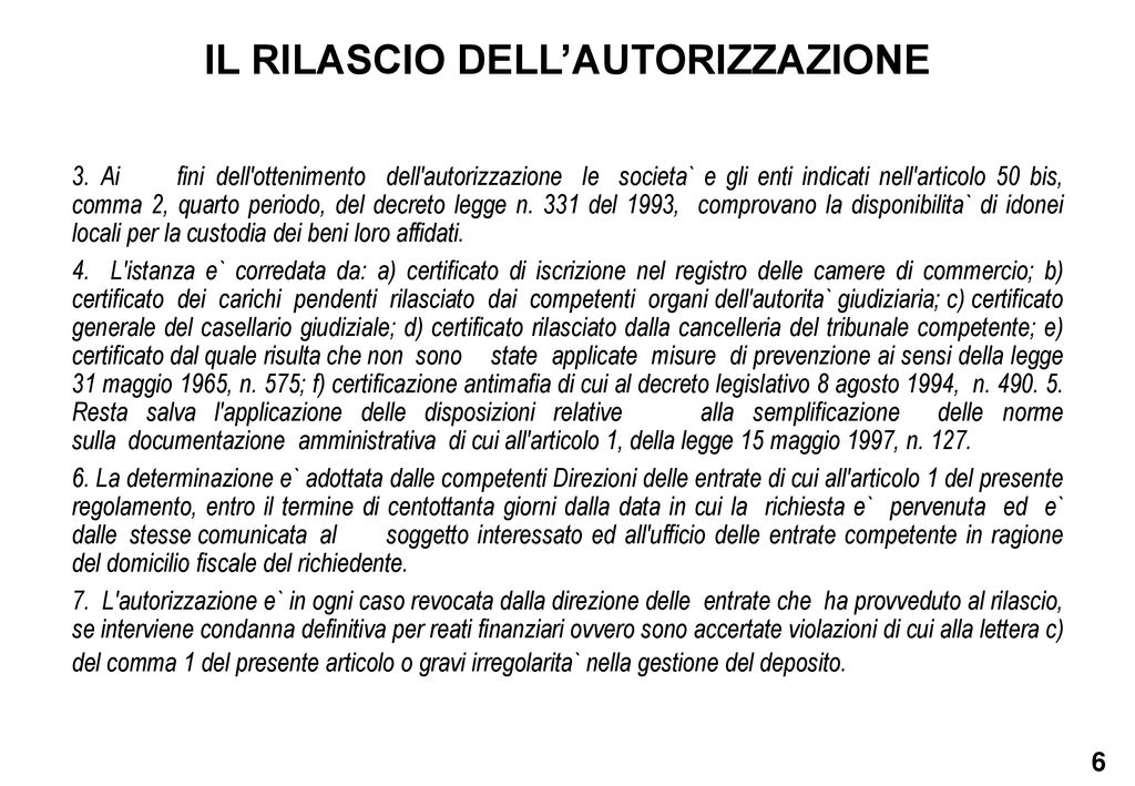 I DEPOSITI FISCALI AI FINI IVA - Ppt Scaricare