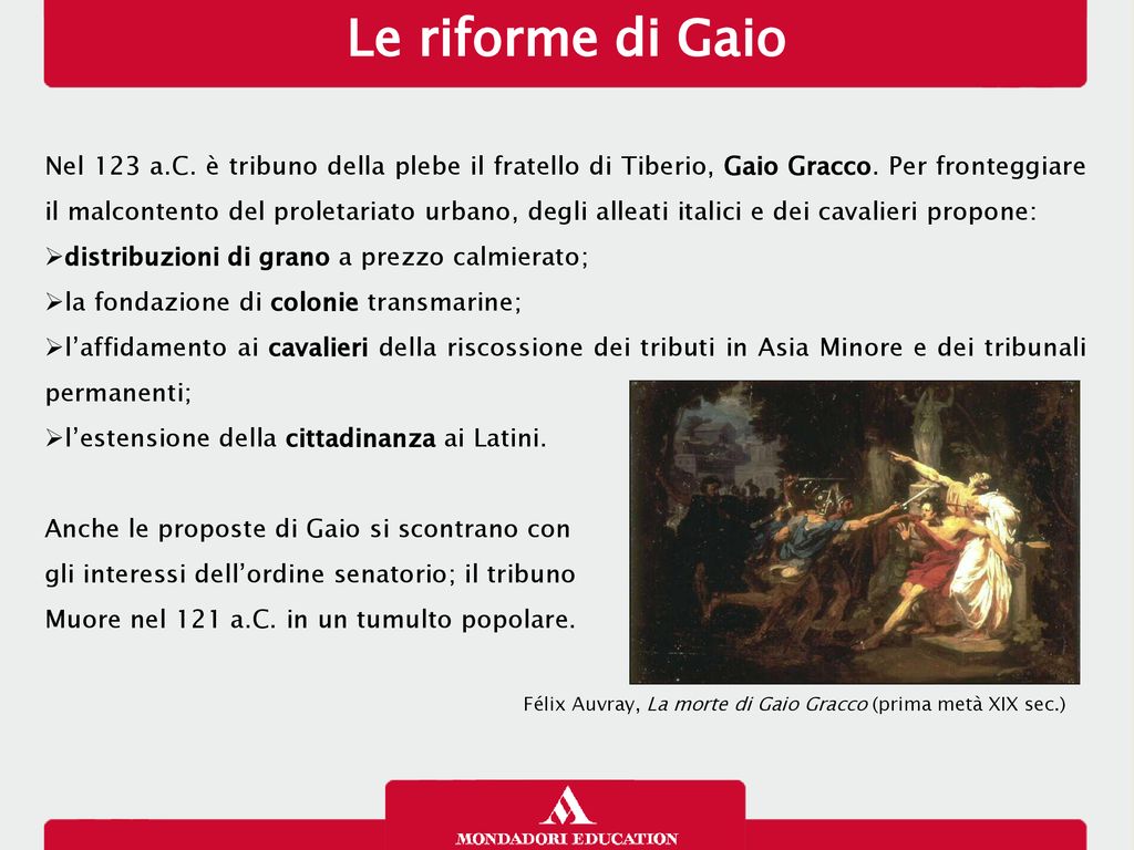 Le riforme di Gaio 13/01/13.