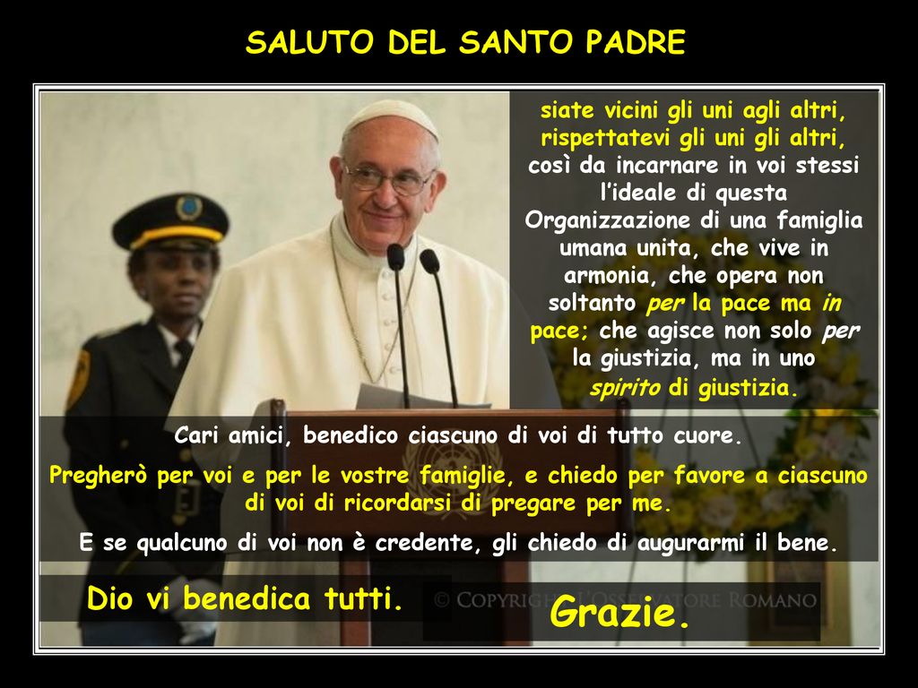 VIAGGIO APOSTOLICO DEL SANTO PADRE FRANCESCO - Ppt Scaricare