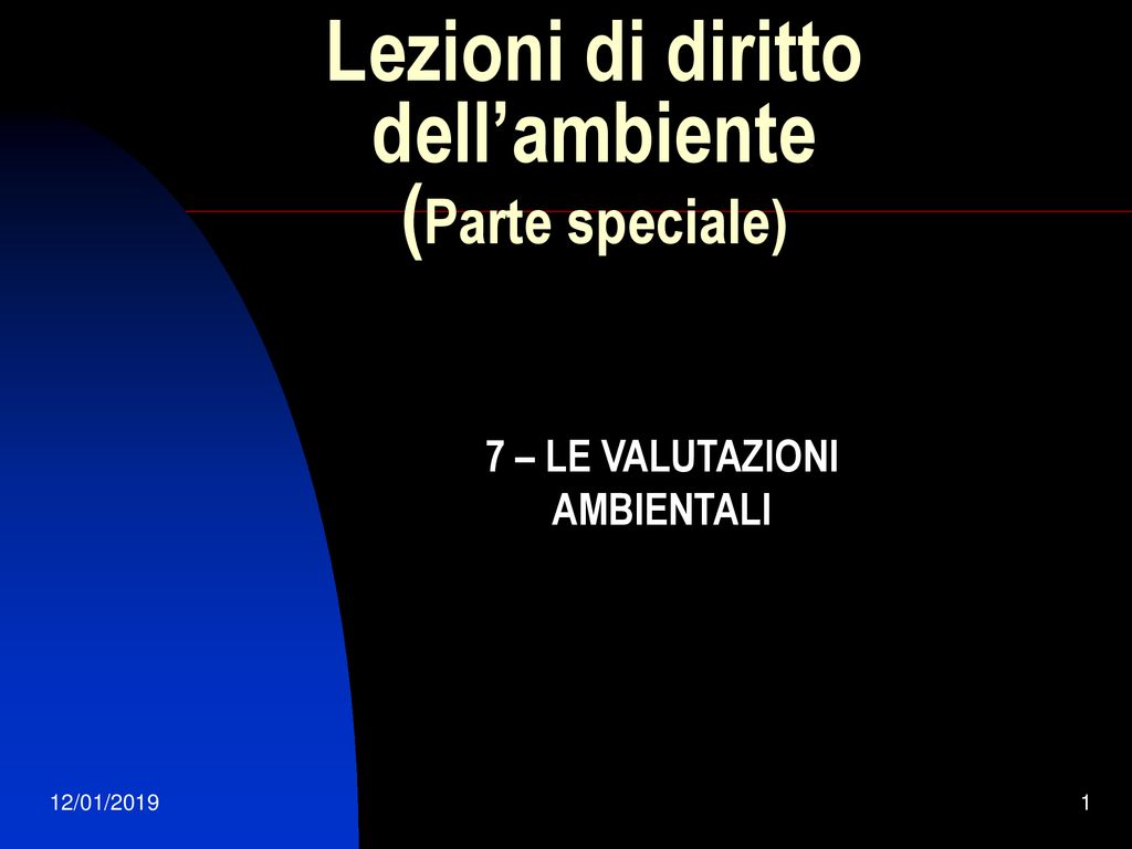 Lezioni Di Diritto Dell’ambiente (Parte Speciale) - Ppt Scaricare