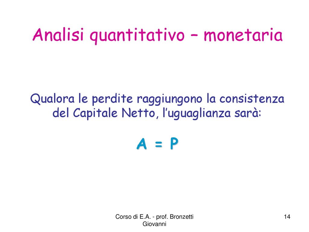 Lezione N° 4 Il Capitale Analisi Quantitativa Ppt Scaricare