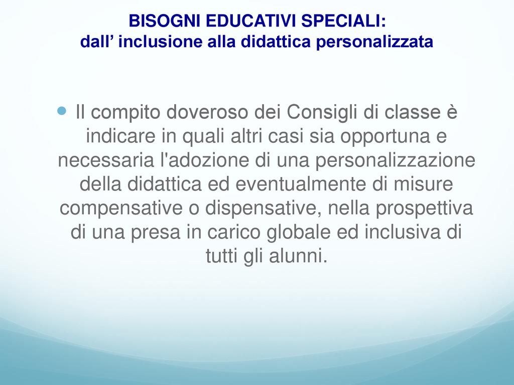 BISOGNI EDUCATIVI SPECIALI: Dall’ Inclusione Alla Didattica ...