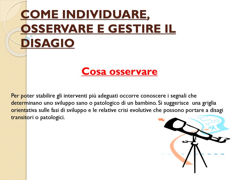 Come Individuare Osservare E Gestire Il Disagio Ppt Scaricare