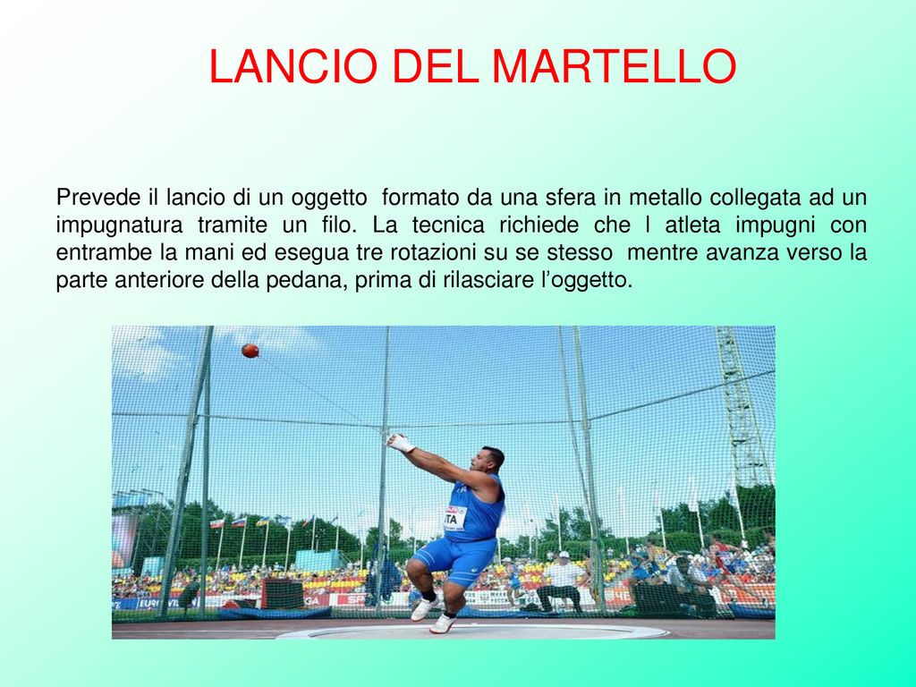 LANCIO DEL MARTELLO
