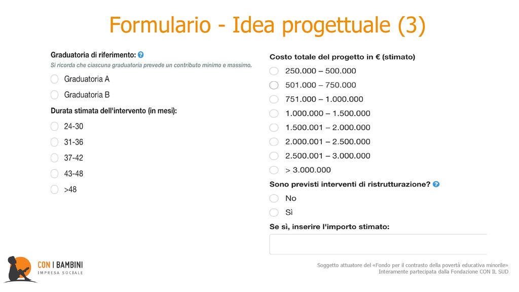 Formulario - Idea progettuale (3)​
