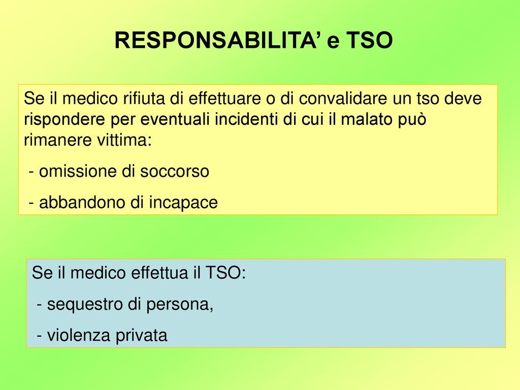 TRATTAMENTO SANITARIO OBBLIGATORIO - Ppt Scaricare