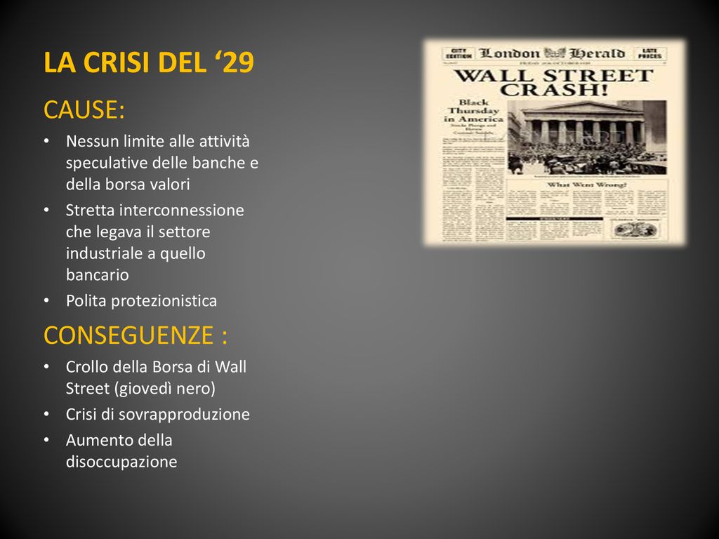 The Wolf Of Wall Street Finanze Le Teorie Keynesiane Per Uscire Dalla Crisi Del 29 Storia Crisi Del 29 Economia Aziendale La Prima Legge Bancaria Ppt Scaricare