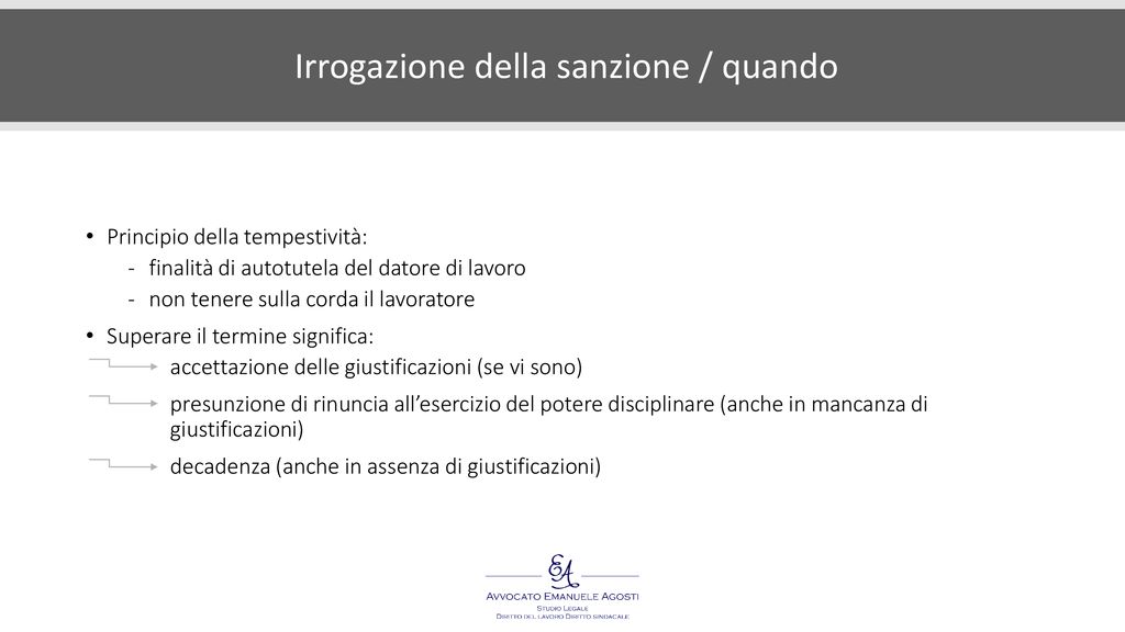 Il Procedimento Disciplinare - Ppt Scaricare