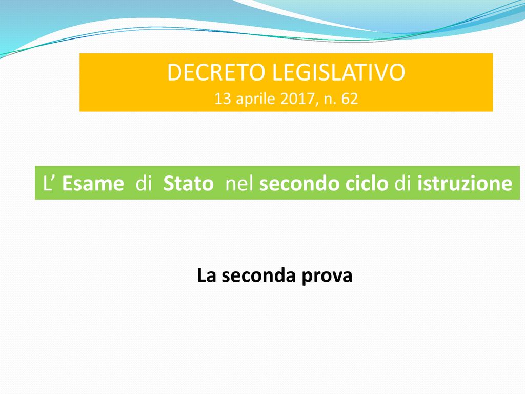 L’ Esame Di Stato Nel Secondo Ciclo Di Istruzione - Ppt Scaricare