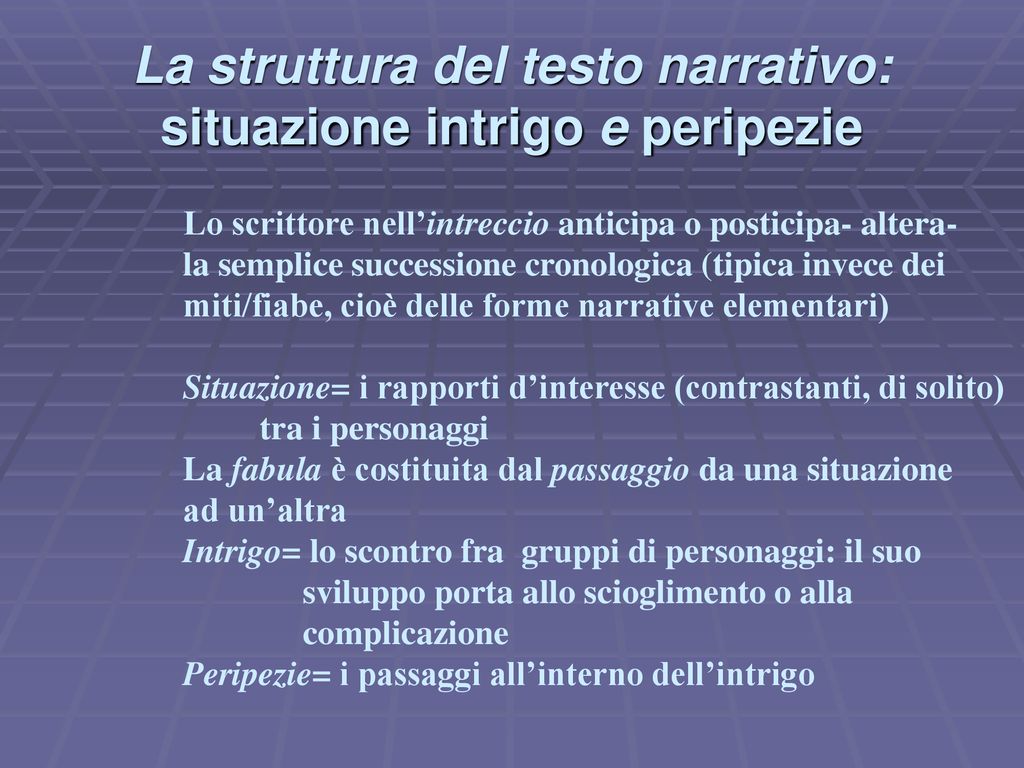 La Struttura Del Testo Narrativo - Ppt Scaricare